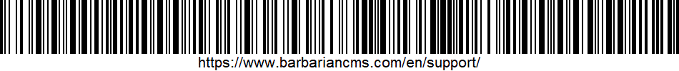 Support Bar code